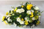 Yellow and White Single funerals Flowers